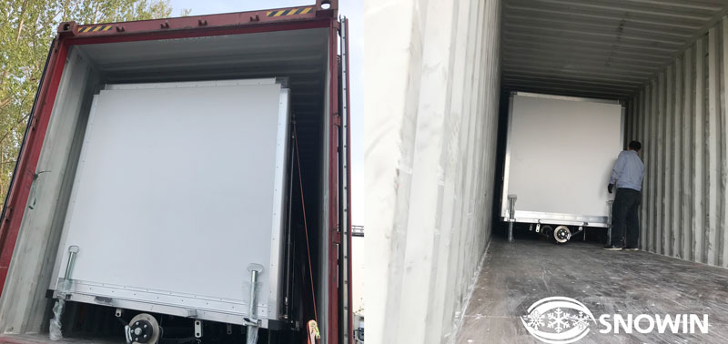 small mobile cooler trailer pakage and delivery