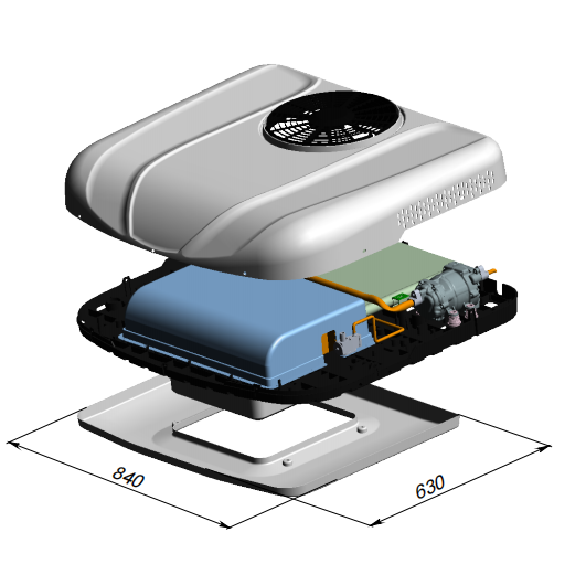 ClimaT2800 parking truck ac units snowin1