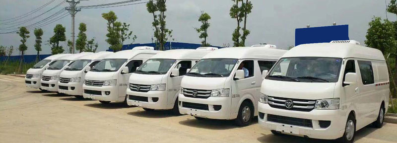Fully equipped refrigerated van ready for delivery